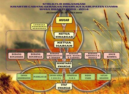 Struktur Organisasi Kwarcab Ciamis